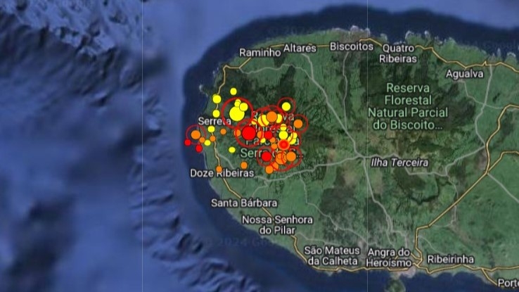 SISMOS. Crise na ilha Terceira