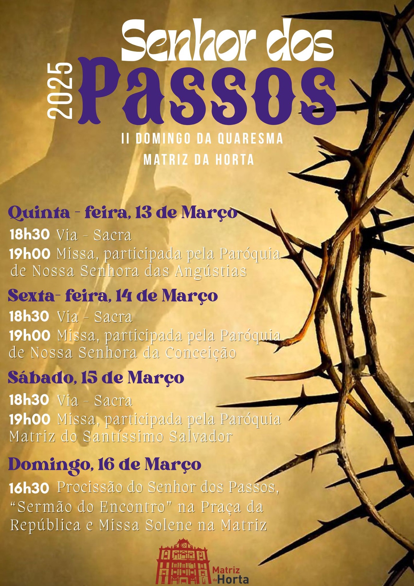 Senhor dos Passos — Matriz — Horta