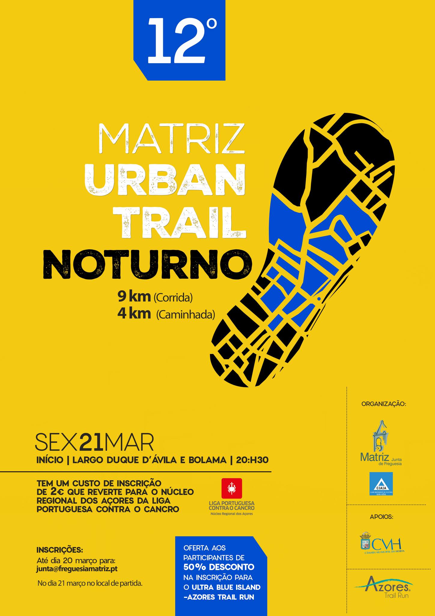 Matriz Urban Trail noturno
