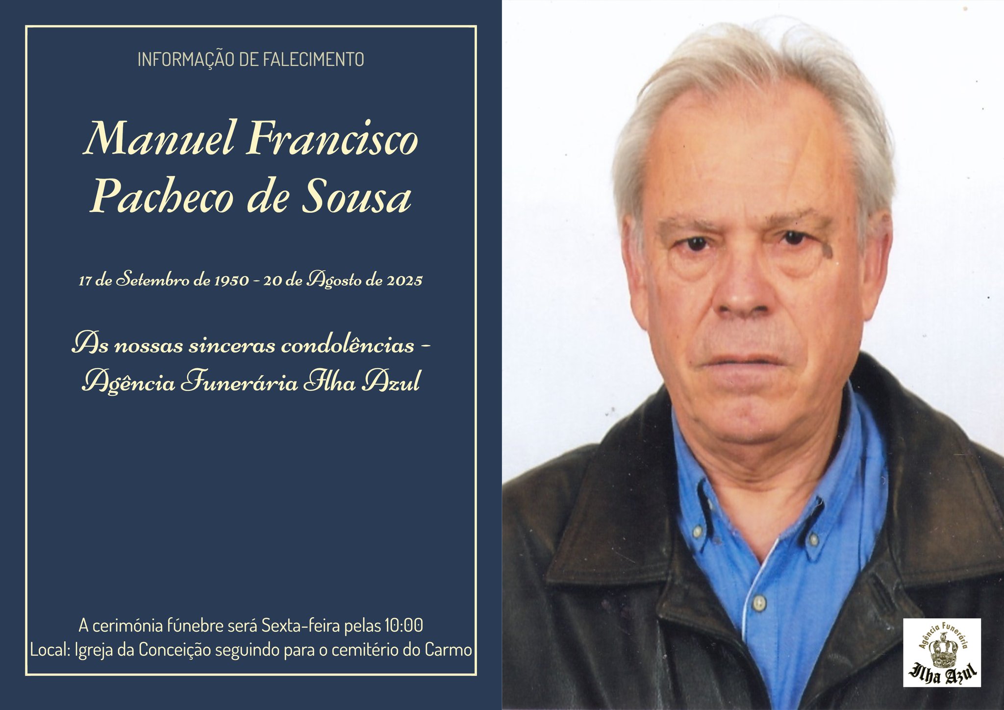 Faleceu Manuel Sousa