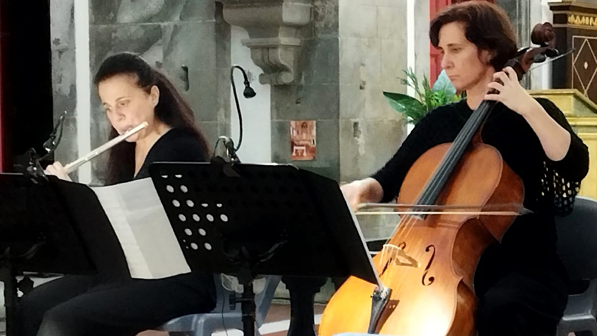 Concerto de flauta e violoncelo no Carmo